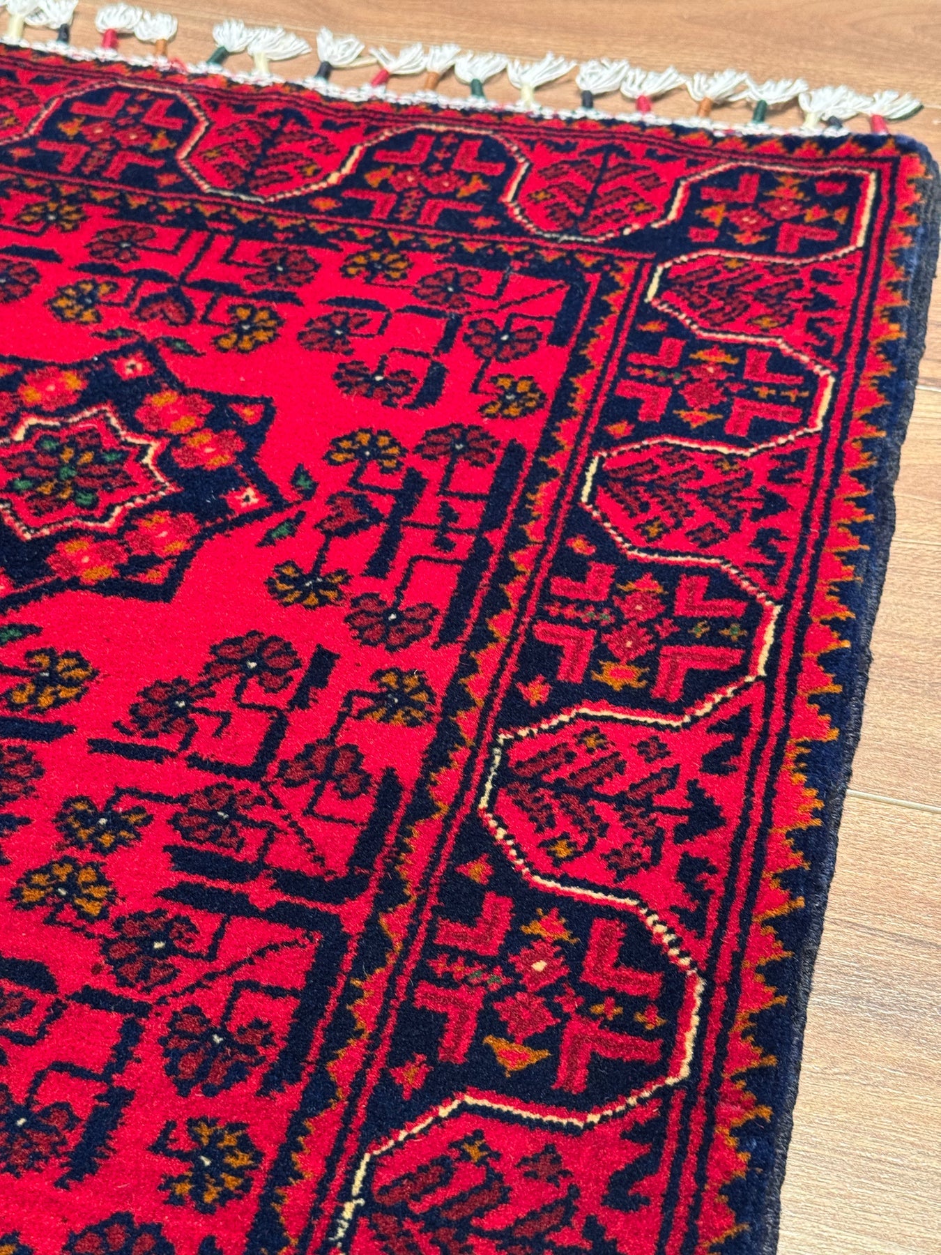 Afgan Hal1s1 Hamyap Yolluk Orijinal El Dokumas1 Kök Boya Yün 0.52x144 0.75 Metrekare - 2x4 ft