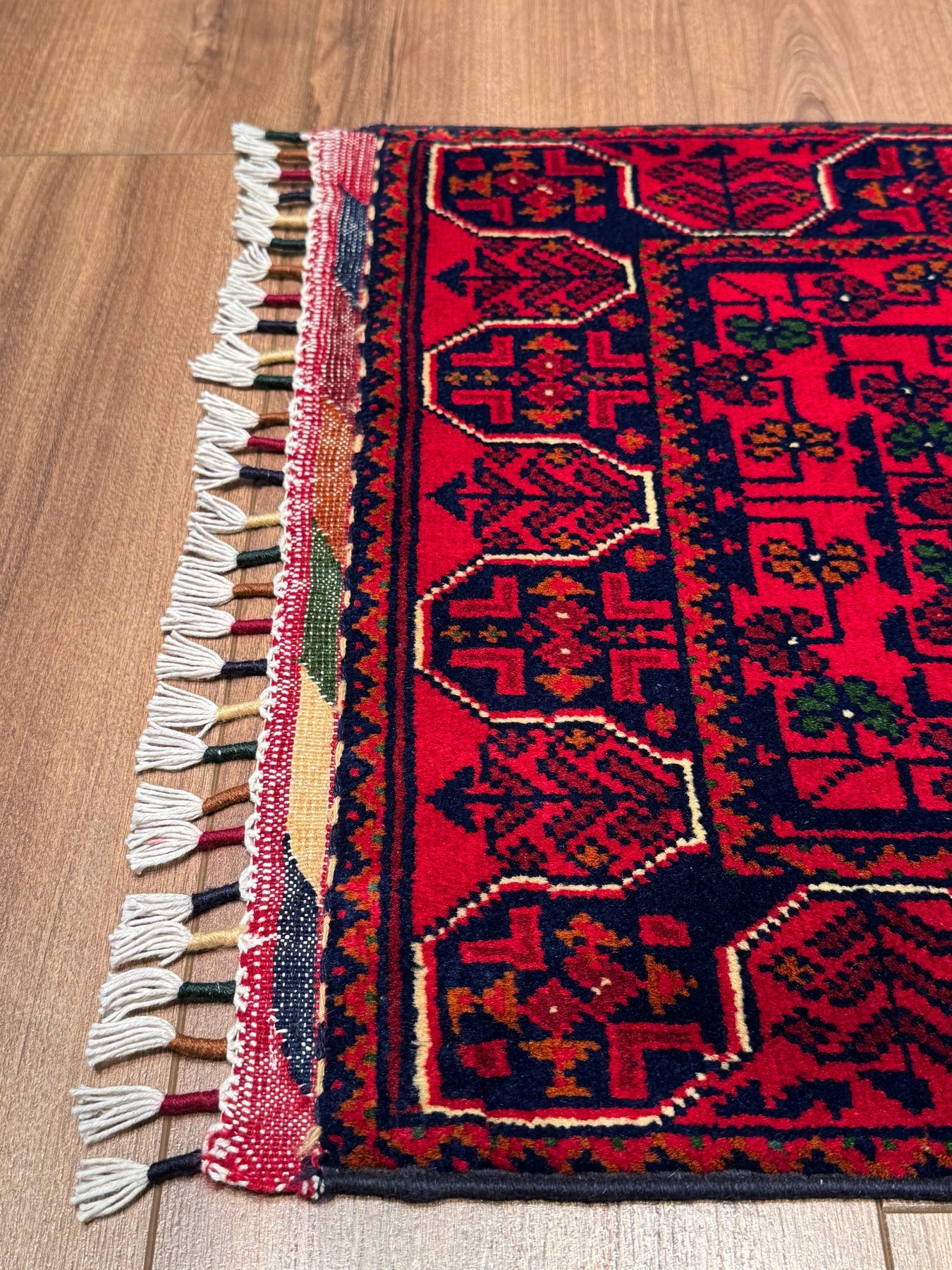 Afgan Hal1s1 Hamyap Yolluk Orijinal El Dokumas1 Kök Boya Yün 0.49x147 0.72 Metrekare - 2x4 ft