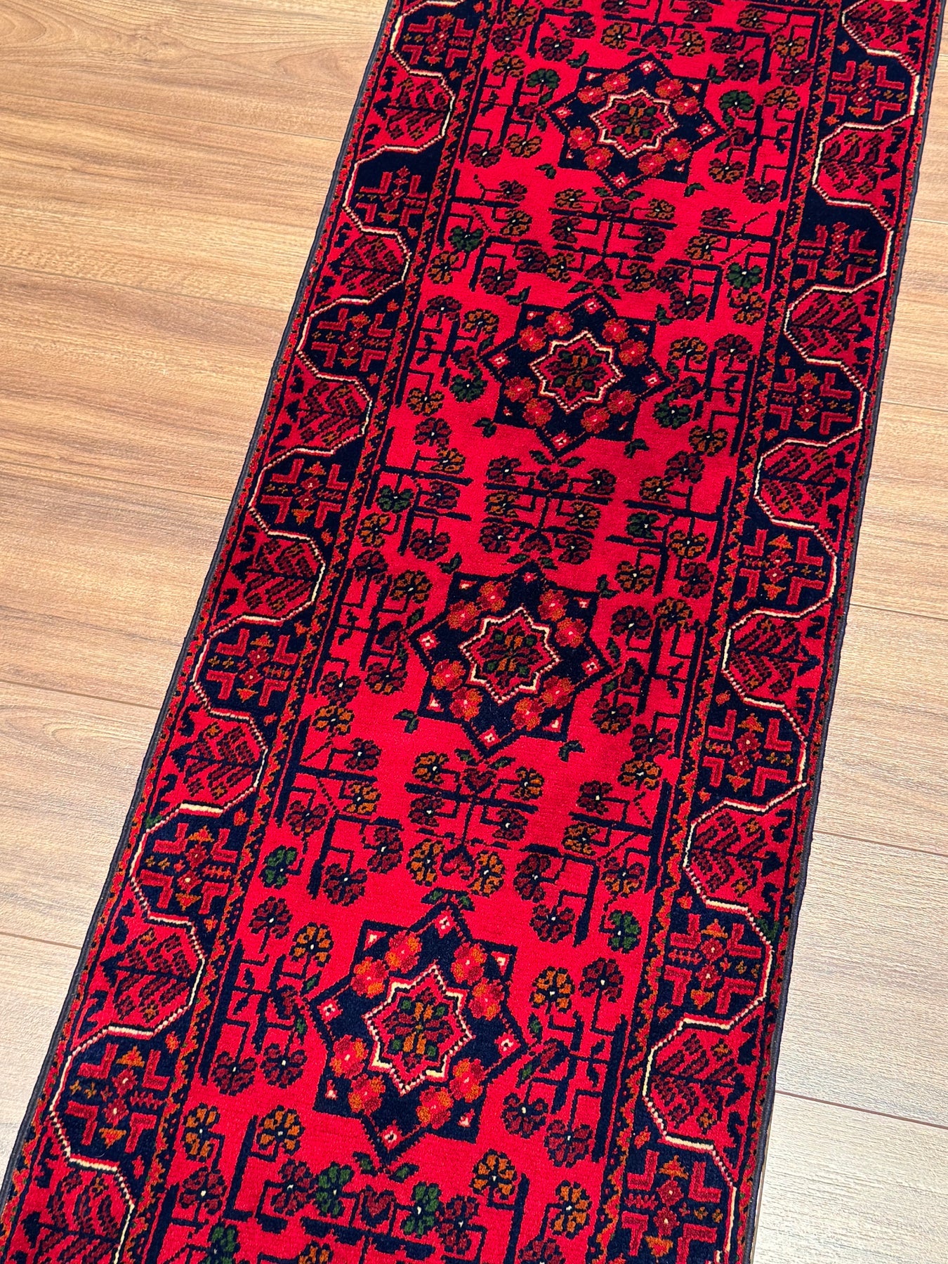 Afgan Hal1s1 Hamyap Yolluk Orijinal El Dokumas1 Kök Boya Yün 0.49x147 0.72 Metrekare - 2x4 ft