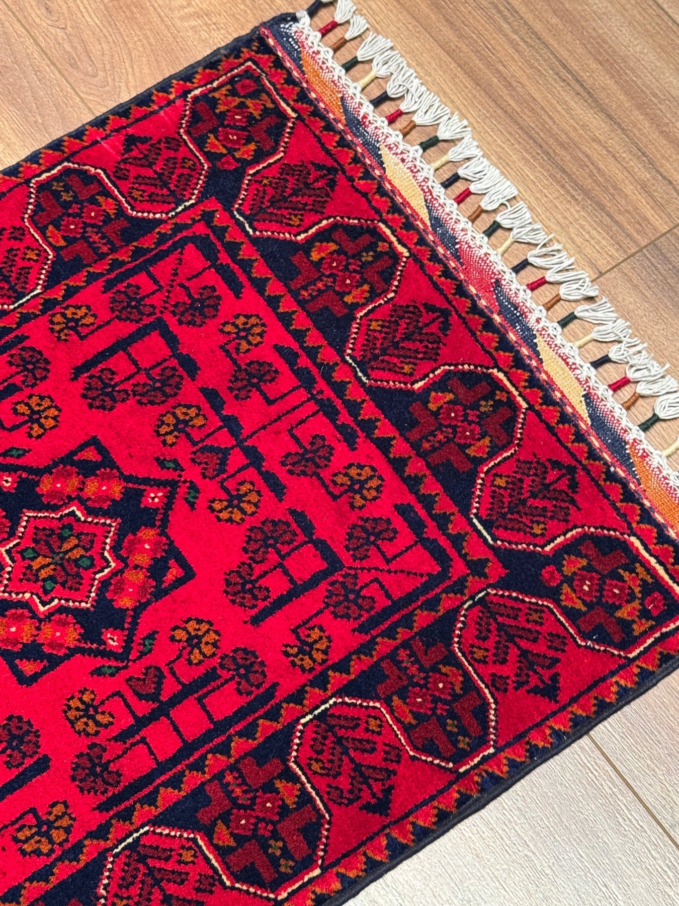 Afgan Hal1s1 Hamyap Yolluk Orijinal El Dokumas1 Kök Boya Yün 0.52x147 0.76 Metrekare - 2x6 ft