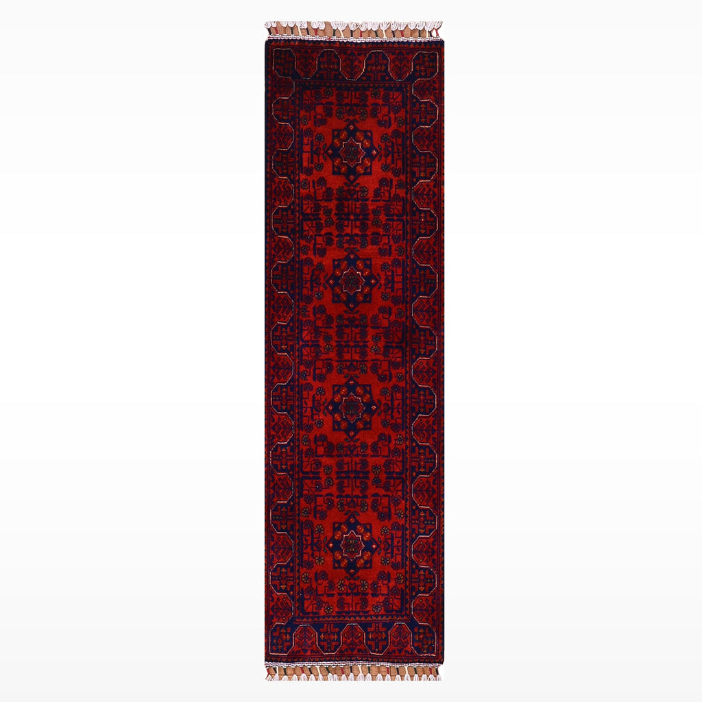 Afgan Hal1s1 Hamyap Yolluk Orijinal El Dokumas1 Kök Boya Yün 0.52x144 0.75 Metrekare - 2x4 ft