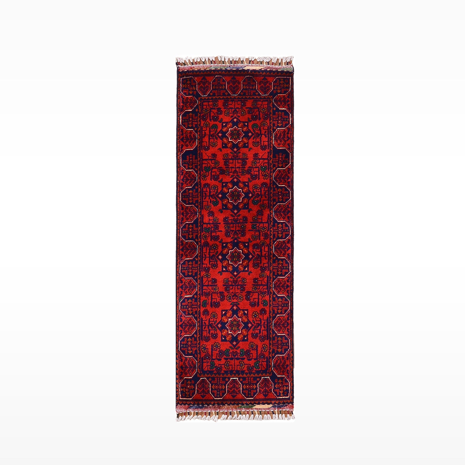 Afgan Hal1s1 Hamyap Yolluk Orijinal El Dokumas1 Kök Boya Yün 0.49x147 0.72 Metrekare - 2x4 ft