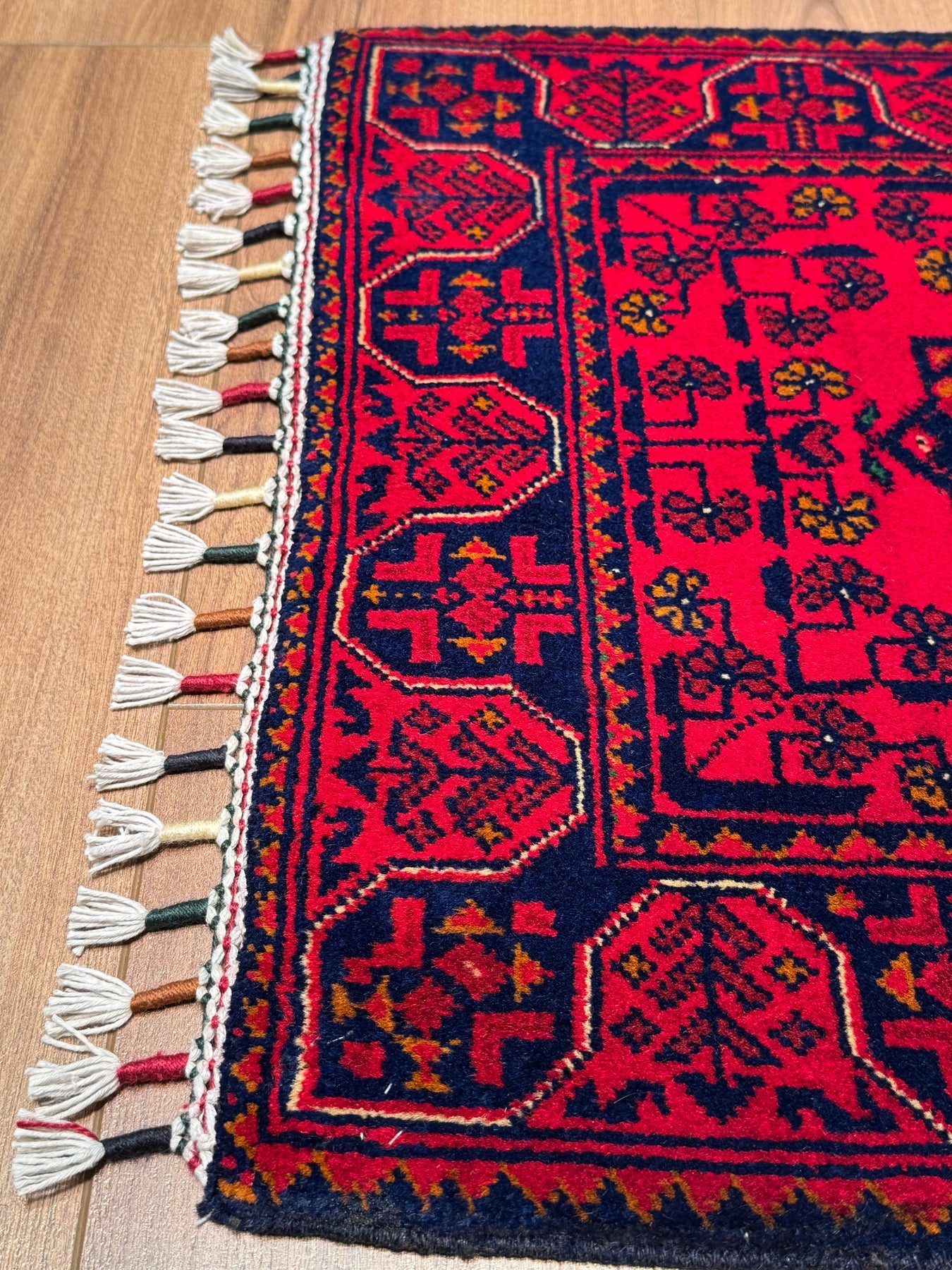 Afgan Hal1s1 Hamyap Yolluk Orijinal El Dokumas1 Kök Boya Yün 0.52x144 0.75 Metrekare - 2x4 ft