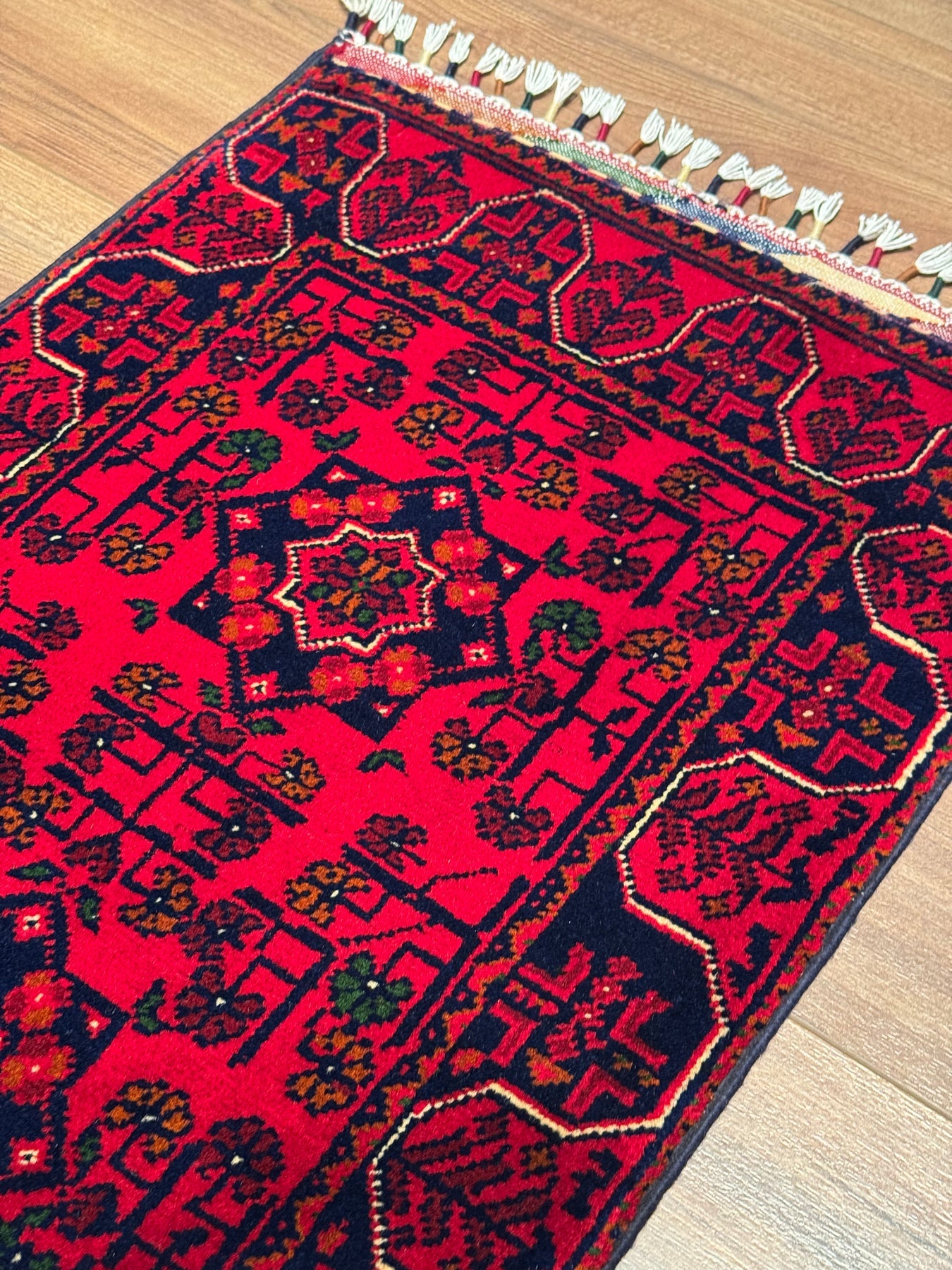Afgan Hal1s1 Hamyap Yolluk Orijinal El Dokumas1 Kök Boya Yün 0.49x147 0.72 Metrekare - 2x4 ft