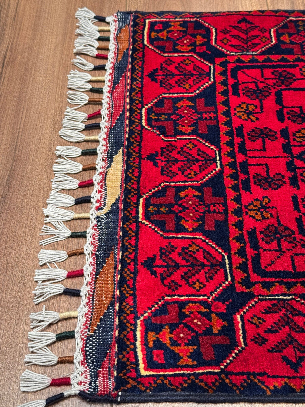 Afgan Hal1s1 Hamyap Yolluk Orijinal El Dokumas1 Kök Boya Yün 0.52x147 0.76 Metrekare - 2x6 ft